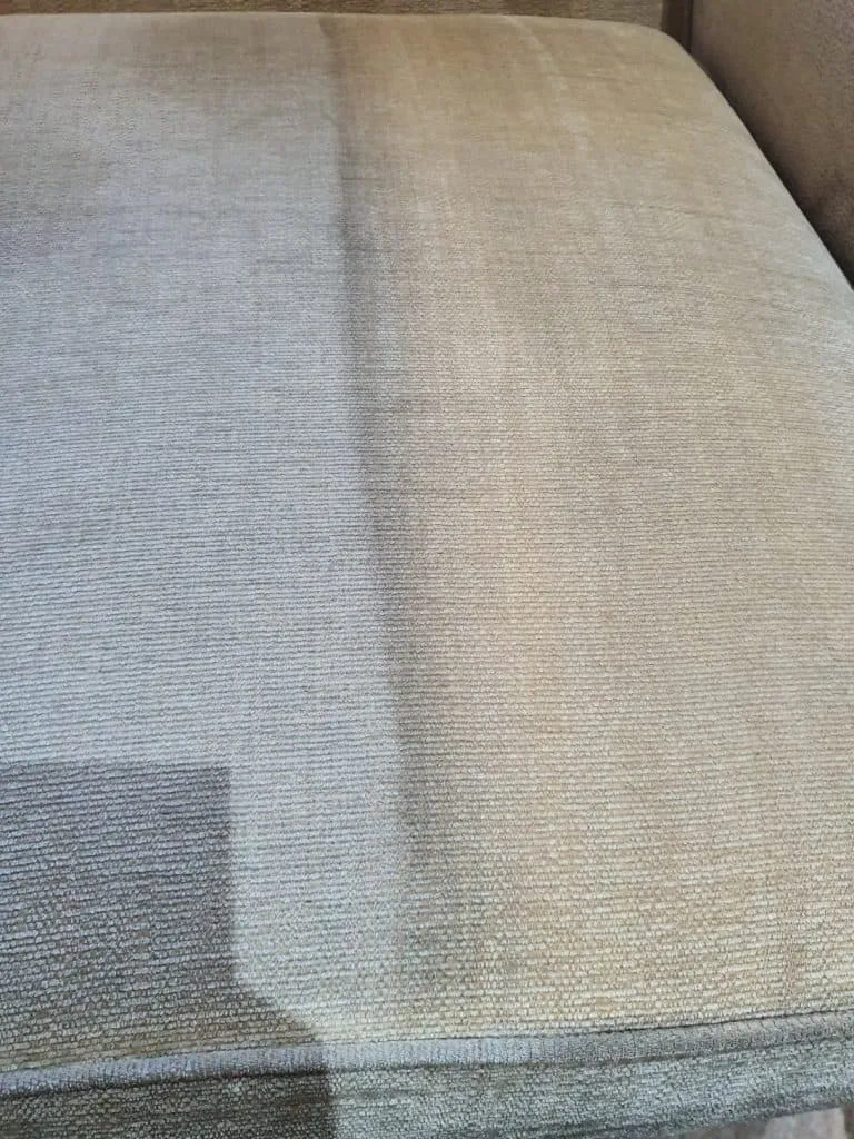 Upholstery cleaning result 2